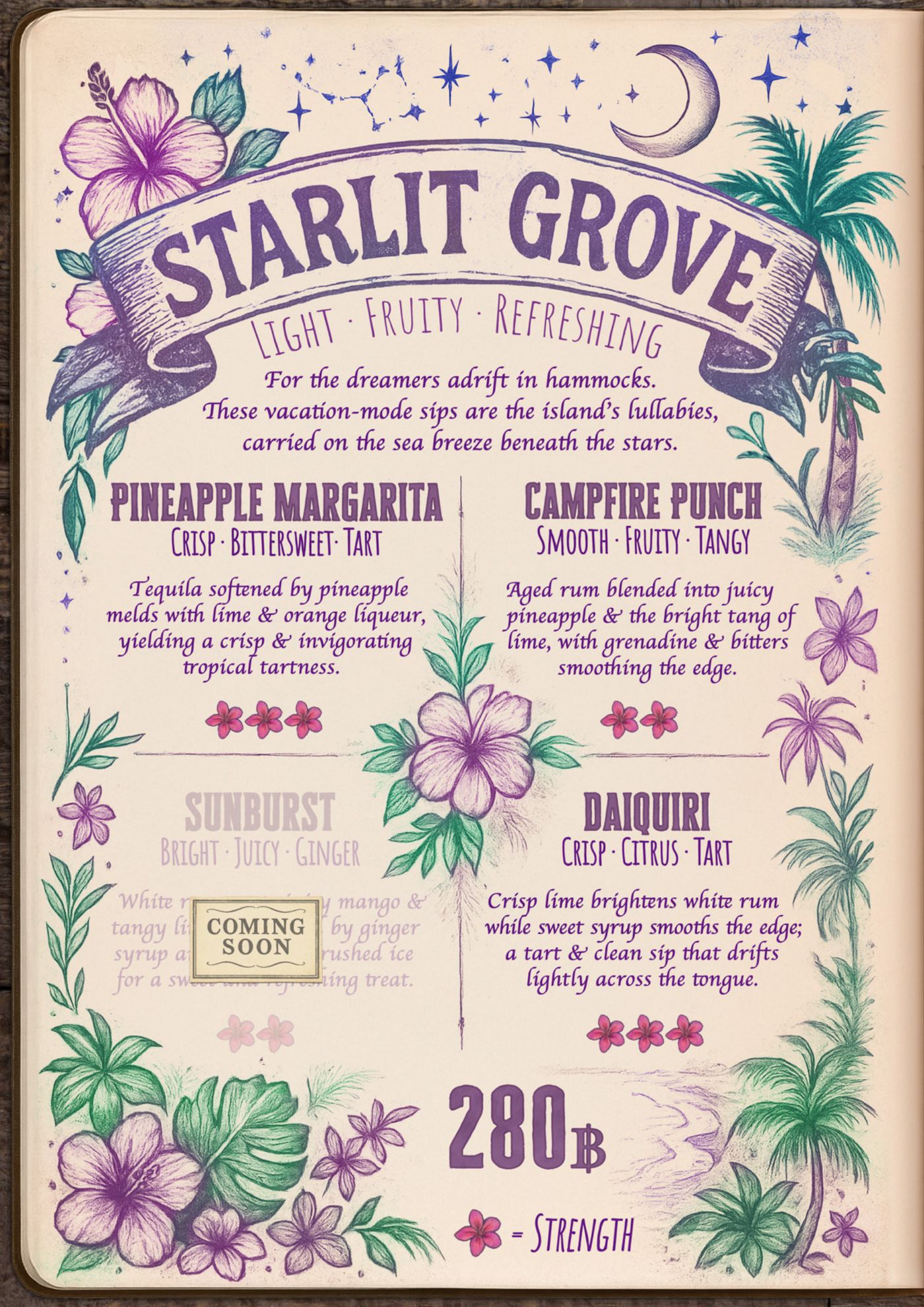 Starlit Grove cocktails