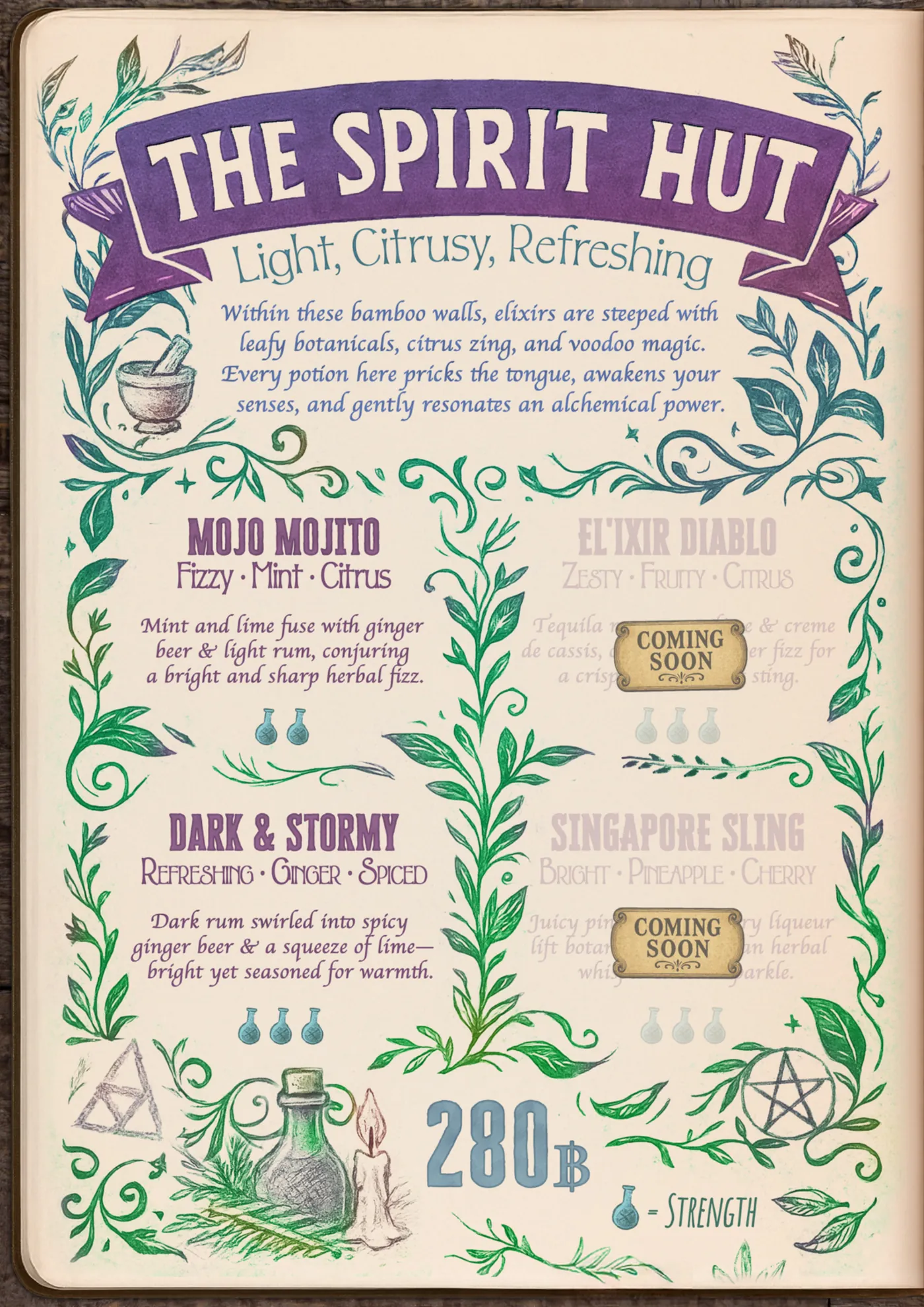 The Spirit Hut cocktails