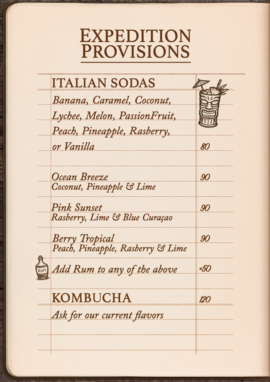Expedition Provisions: Italian sodas and kombucha